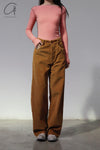 BASERANGE Corduroy Navarro Pants Made in Portugal TRNA-CO-WI22 Bossa Brown